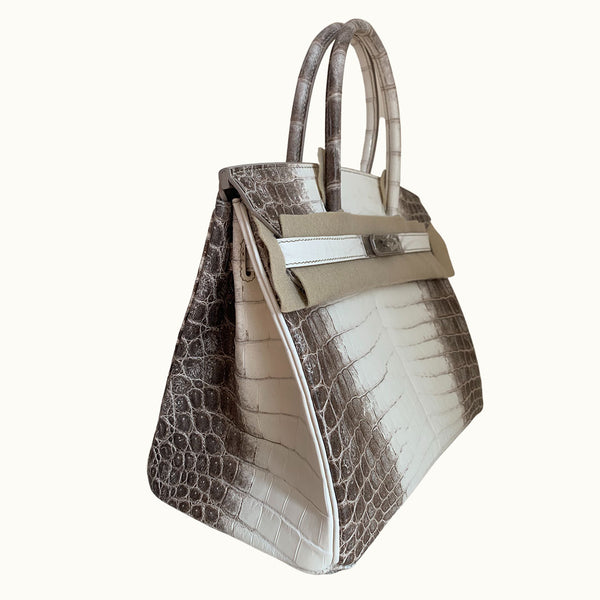 Hermès birkin 25 himalaya discount niloticus crocodile palladium hardware