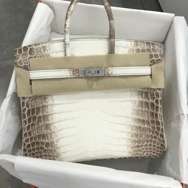 Hermès Birkin 25 Himalaya Crocodile Niloticus Matte Palladium Hardware