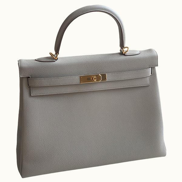 Hermès Kelly 35 Beton Togo Gold Hardware