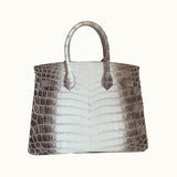 Hermès Birkin 25 Himalaya Crocodile Niloticus Matte Palladium Hardware