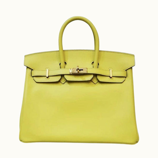 Hermès Birkin 25 Lime Swift Gold Hardware