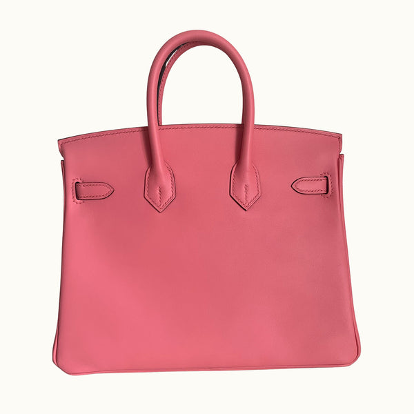 Hermès Birkin 25 Rose d'Été Swift Palladium Hardware