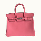 Hermès Birkin 25 Rose d'Été Swift Palladium Hardware