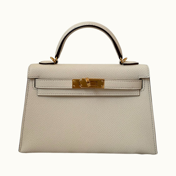 Hermès Mini Kelly II 20 Nata Epsom Sellier Gold Hardware