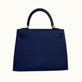 Hermès Kelly 28 Bleu Nuit Epsom Sellier Gold Hardware