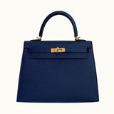 Hermès Kelly 28 Bleu Nuit Epsom Sellier Gold Hardware